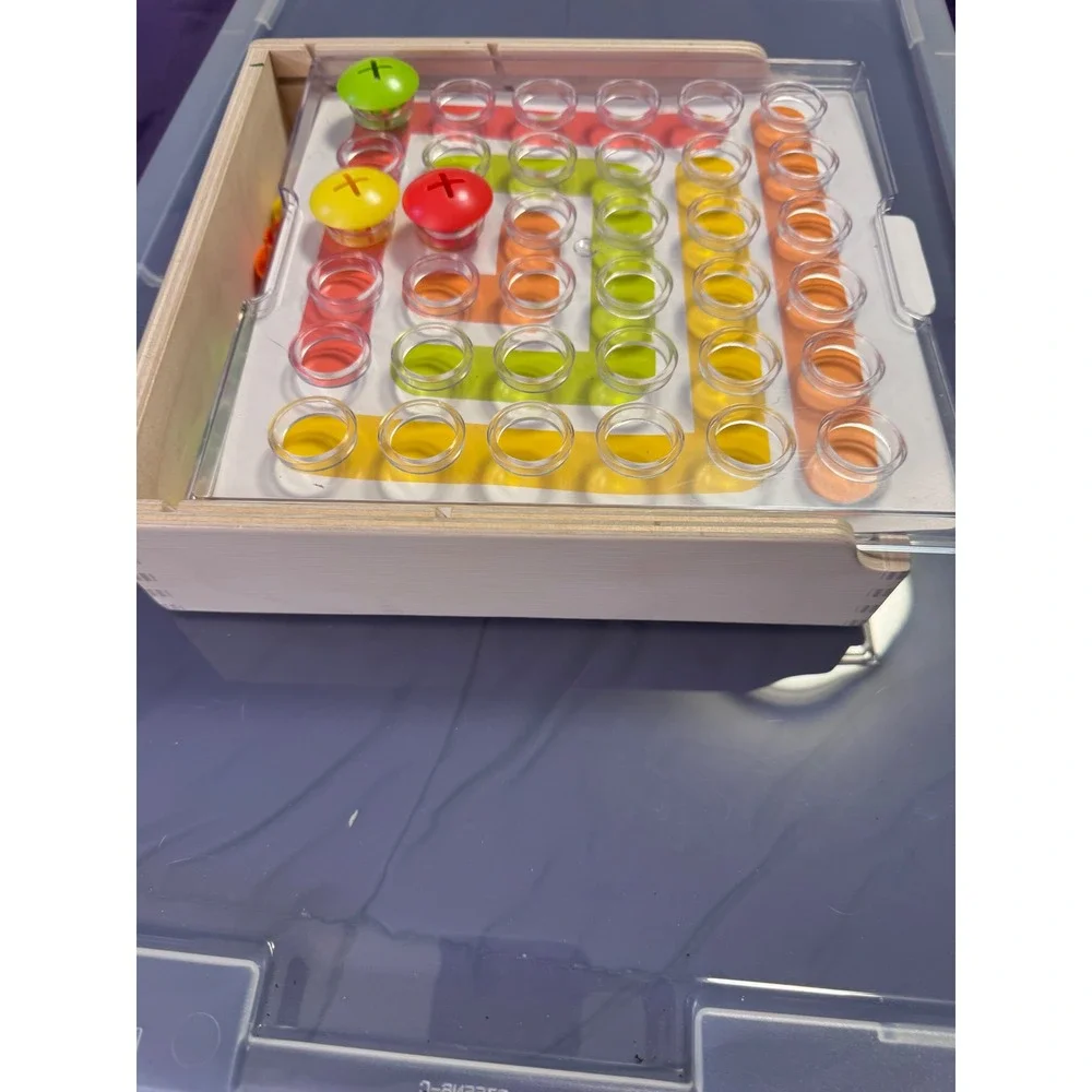 Lovevery Wooden Color Matching Peg Board Game Montessori Educational Toy